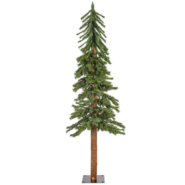 5' Unlit Natural Bark Alpine Artificial Christmas Tree