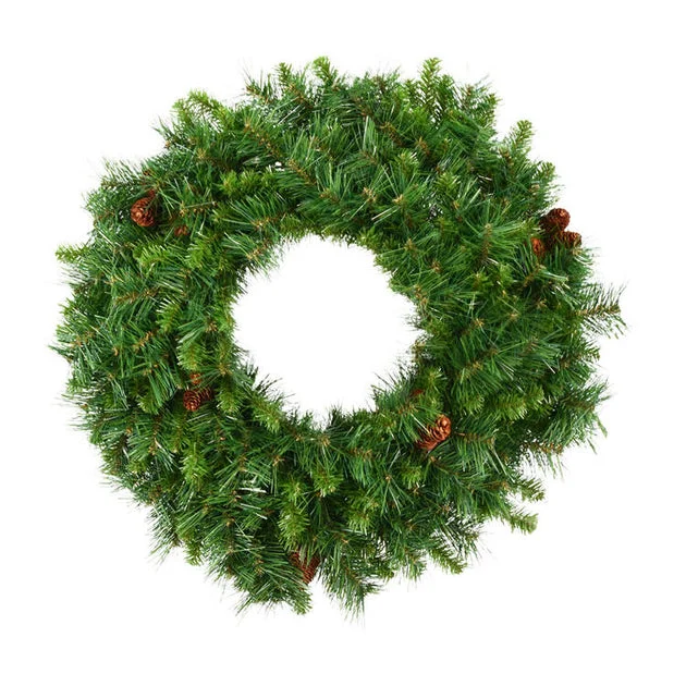 Vickerman 36" Cheyenne Pine Artificial Christmas Wreath, Unlit