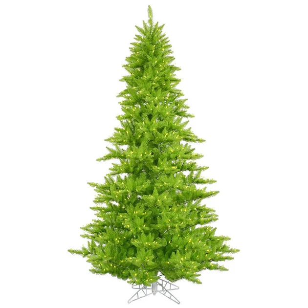 3' Pre-Lit Lime Fir Artificial Christmas Tree with 100 Lime LED Lights