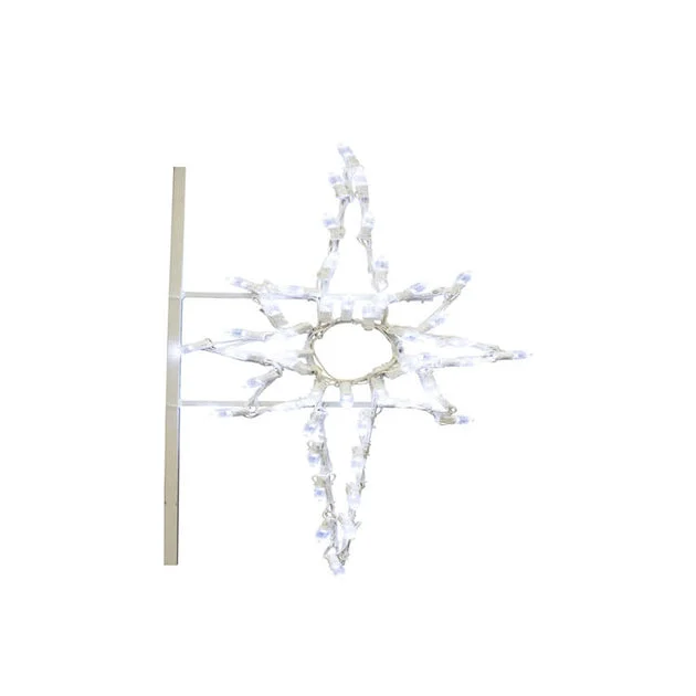 3' Star of Bethlehem Commercial Pole Decoration with 47 LED Lights