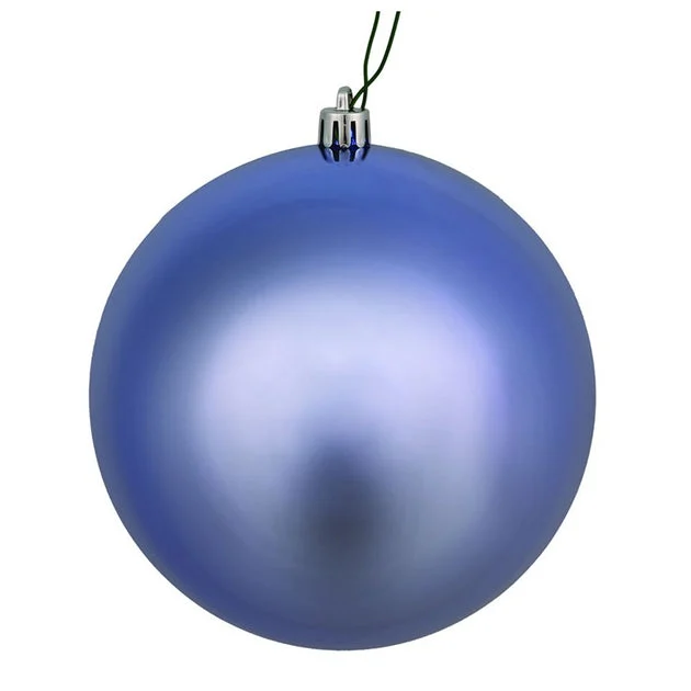 10" Periwinkle Shiny Ball Ornament