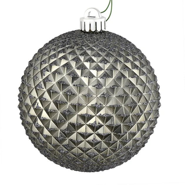 6" Limestone Durian Glitter Balls 4 Per Bag