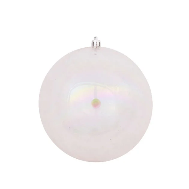 2.4" Clear Iridescent Ball Ornaments 24 Per Bag