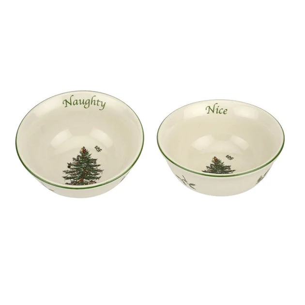 Spode Christmas Tree Dip Bowls Set of 2