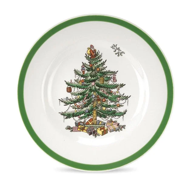 Spode Christmas Tree Bread & Butter Plates Set of 4