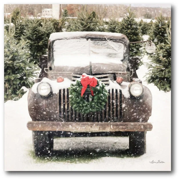 Vintage Pick Up 16" x 16" Gallery-wrapped Canvas Wall Art