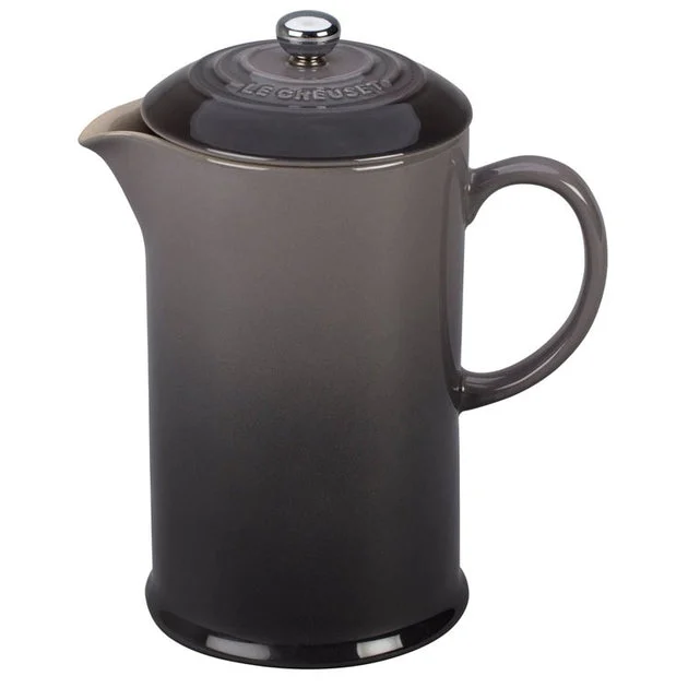 34 Oz Stoneware French Press - Oyster