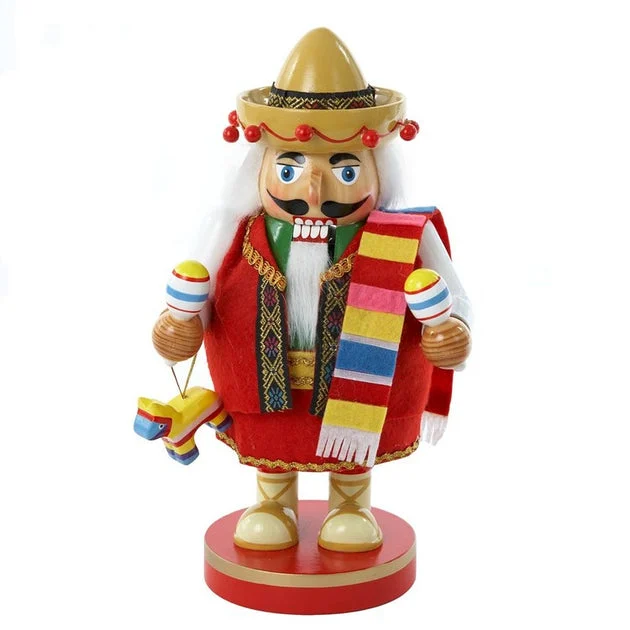 10.25" Chubby Mexican Nutcracker Tablepiece