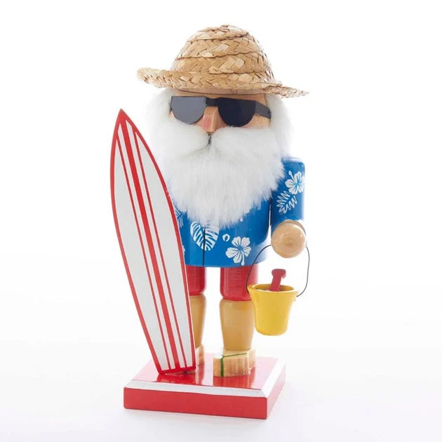 8" Surfer Santa Nutcracker