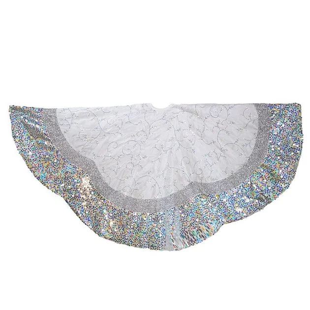 60" Silver Tree Skirt