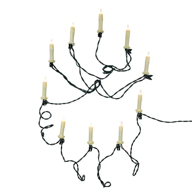 10-Light Clip-On Candle Light Set