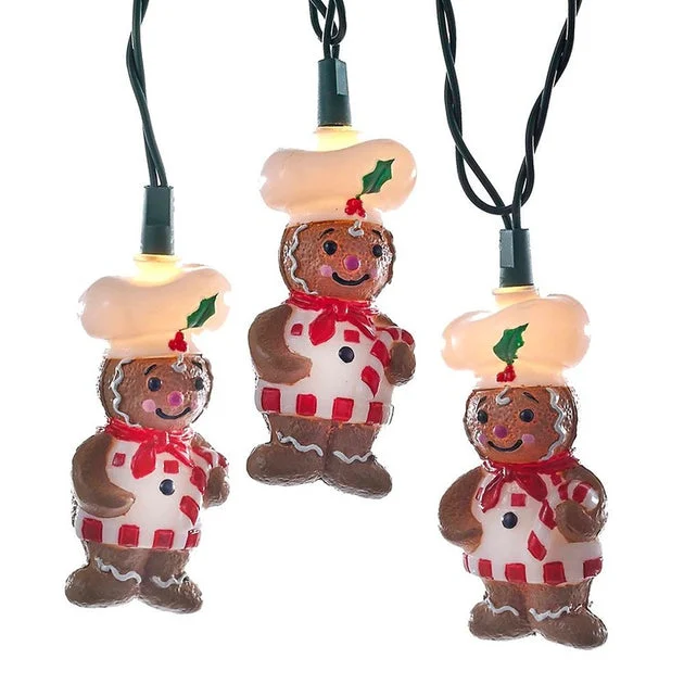 10-Light Gingerbread Light Set