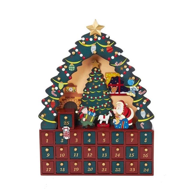 16" Christmas Tree 24-Piece Advent Calendar