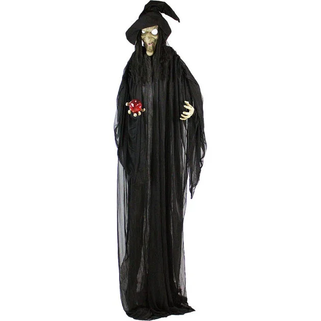 Gertrude the Giving Witch Life-Size Animatronic Poseable Indoor/Outdoor Halloween Decoration