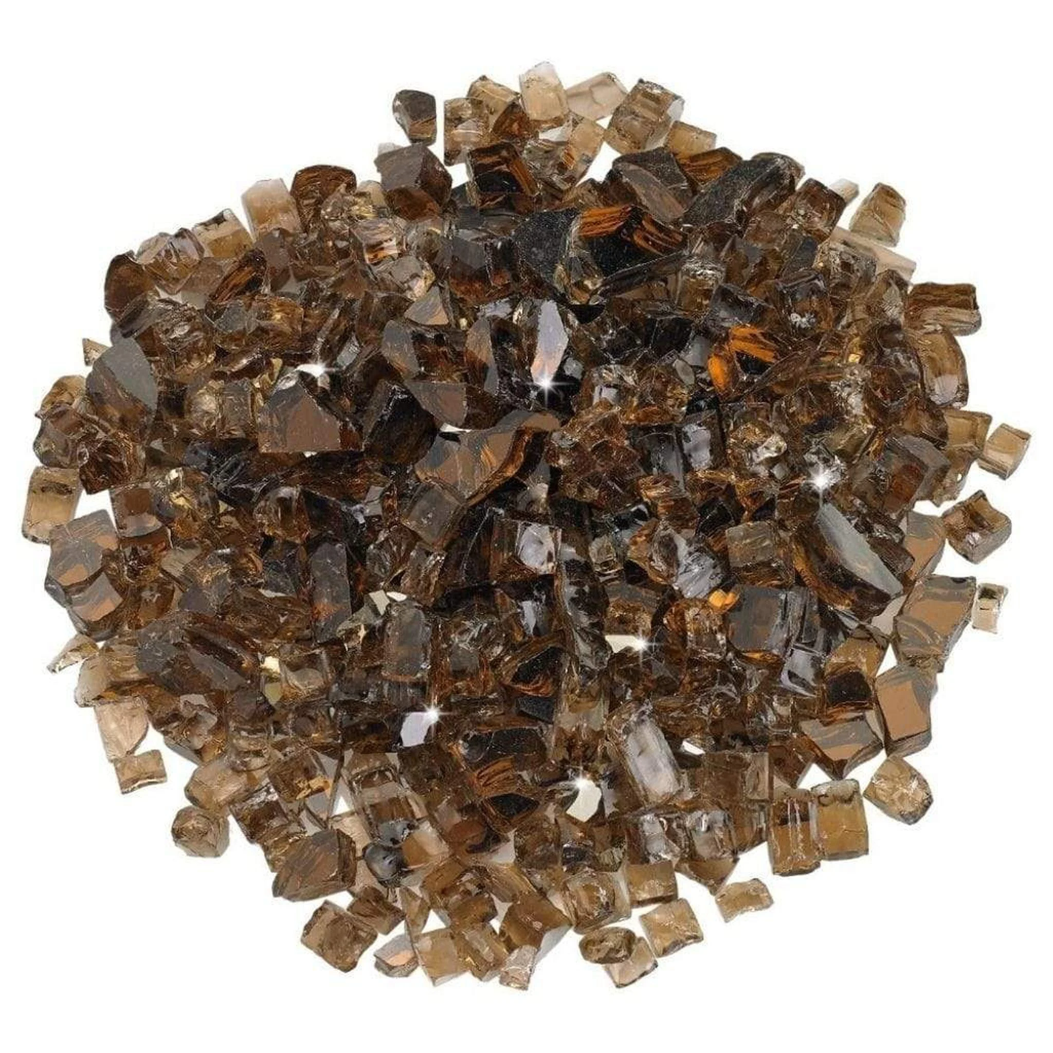 American Fireglass 1/2" Copper Reflective Fire Glass
