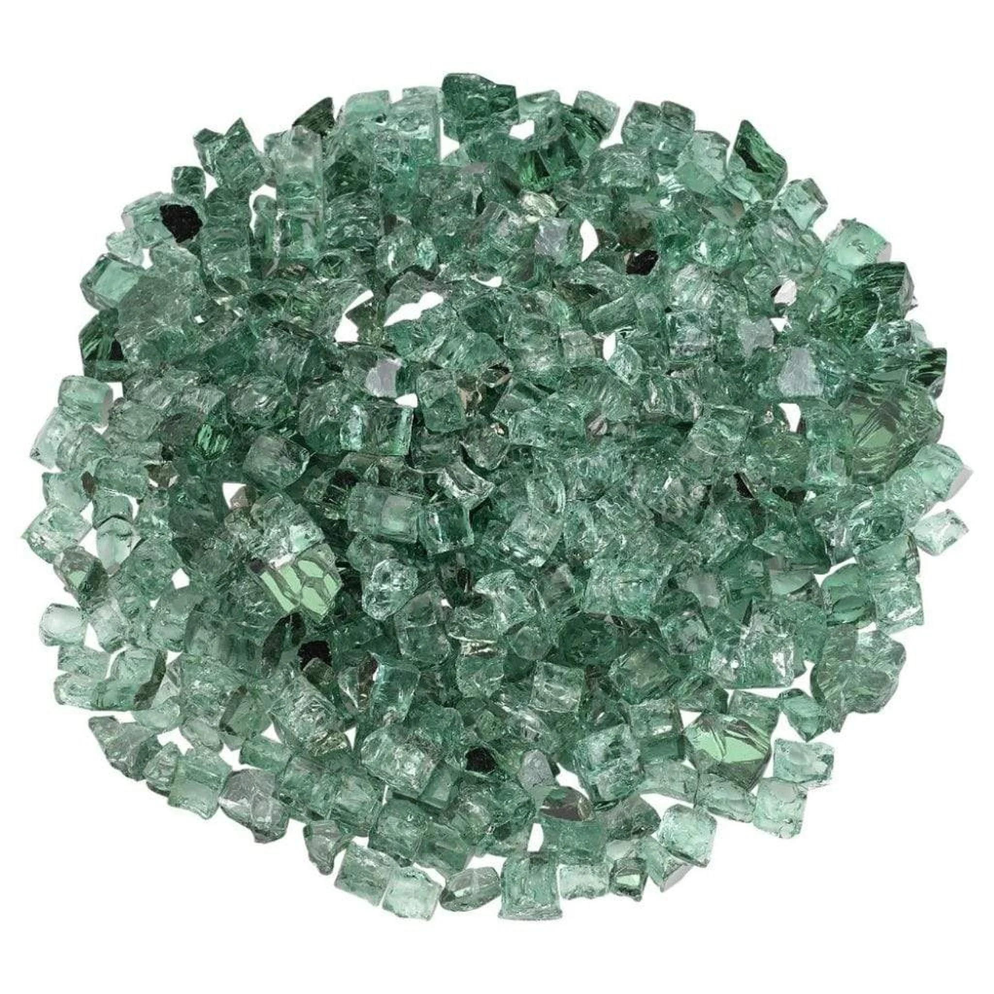 American Fireglass 1/2" Evergreen Reflective Fire Glass