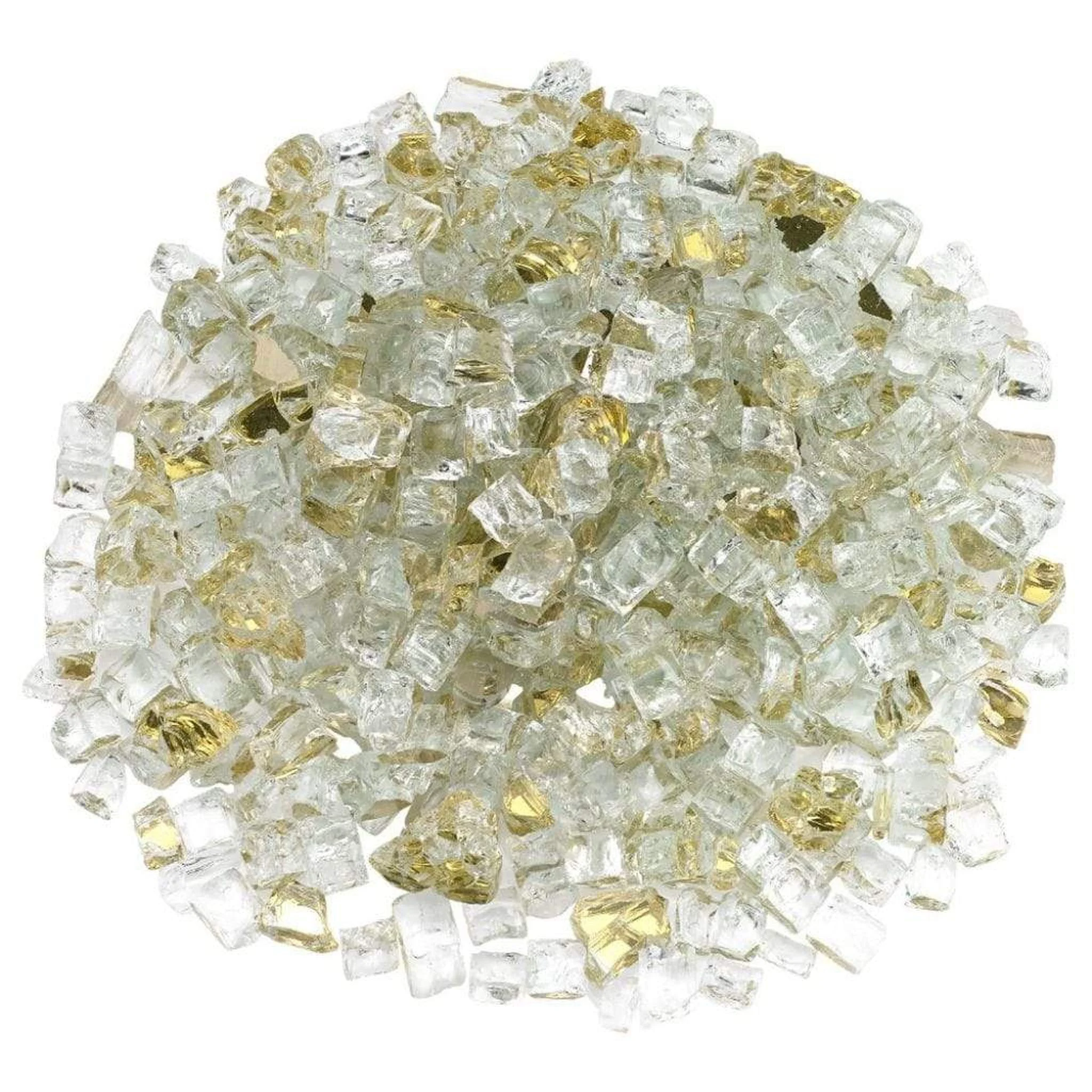 American Fireglass 1/2" Gold Reflective Fire Glass