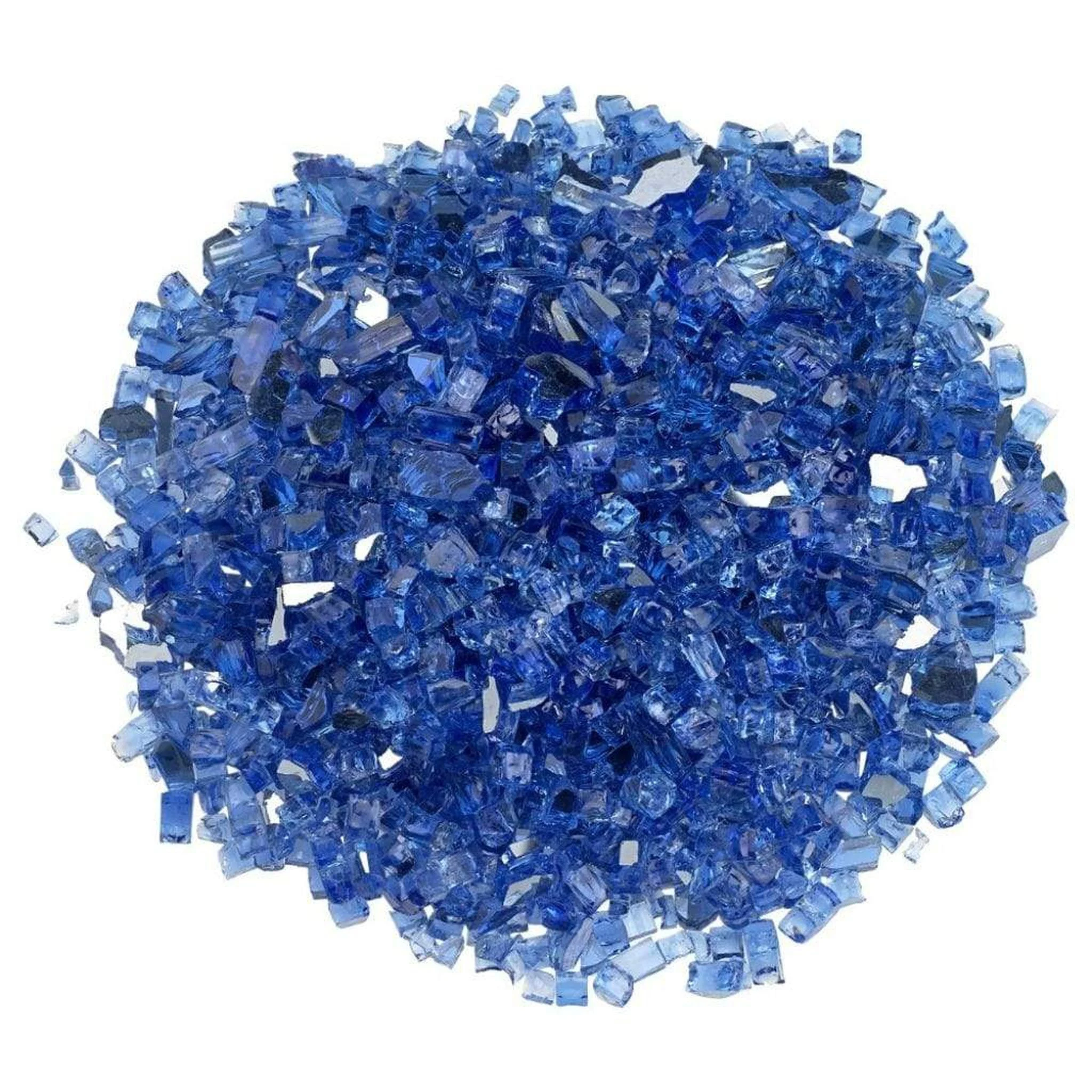 American Fireglass 1/4" Cobalt Reflective Fire Glass
