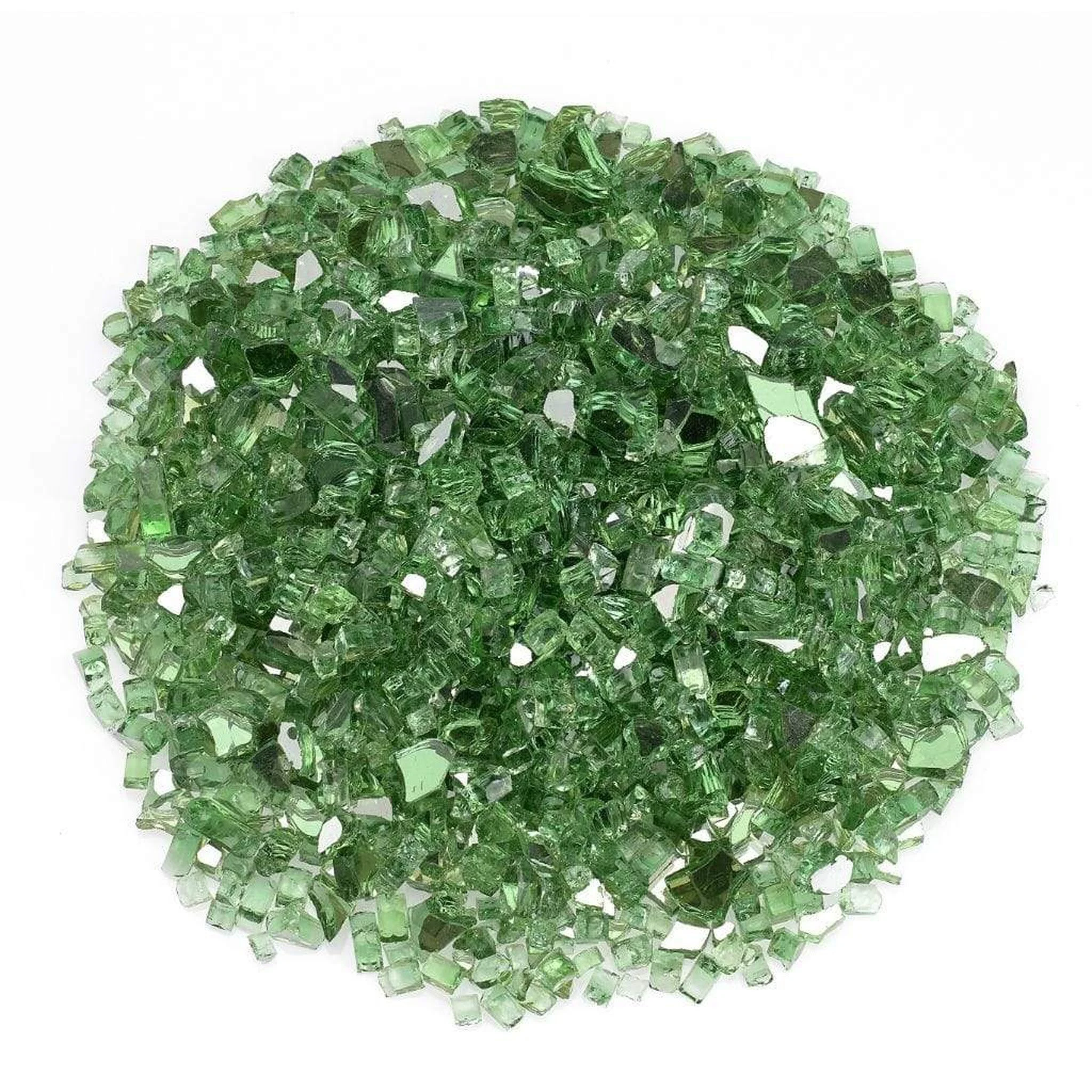 American Fireglass 1/4" Evergreen Reflective Fire Glass