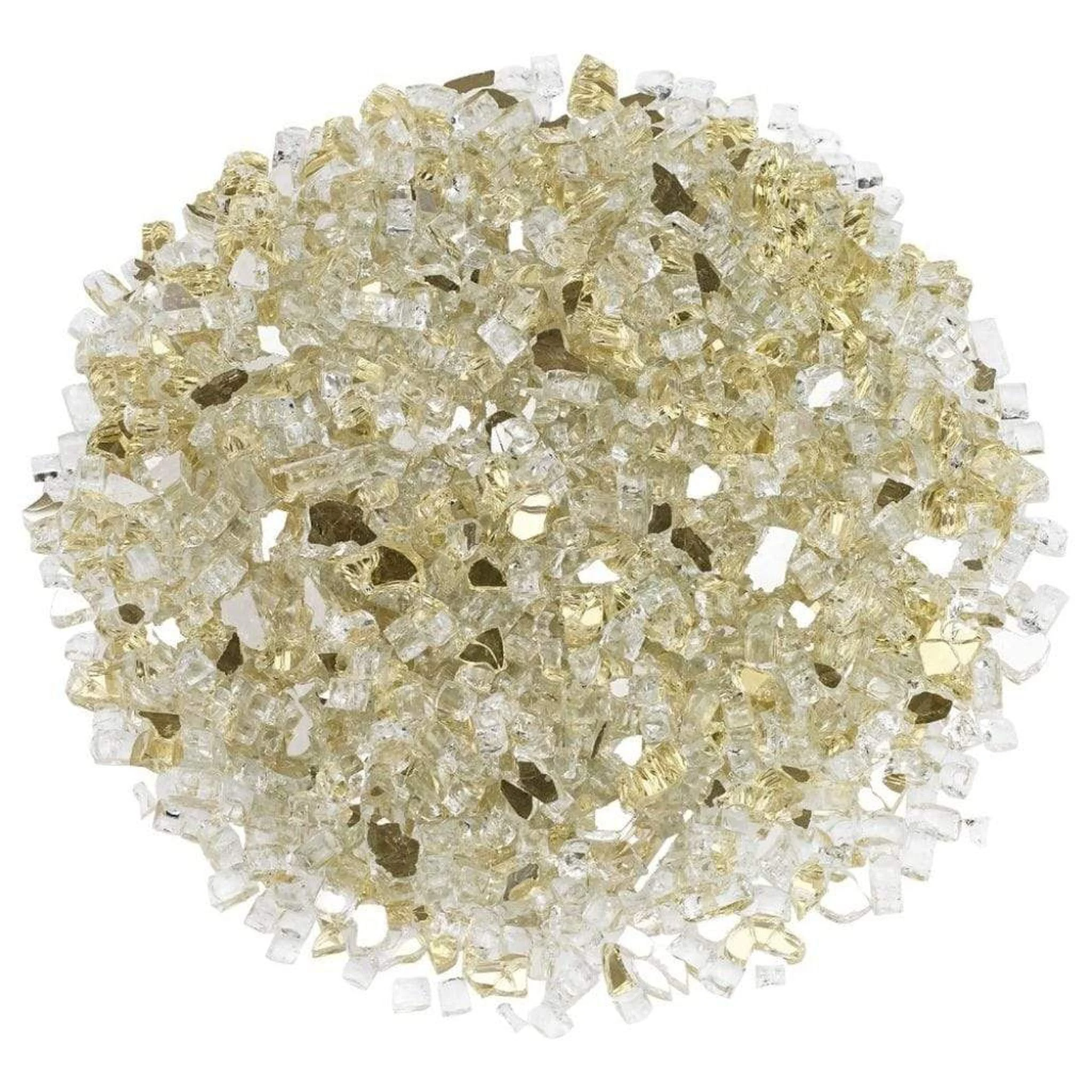American Fireglass 1/4" Gold Reflective Fire Glass
