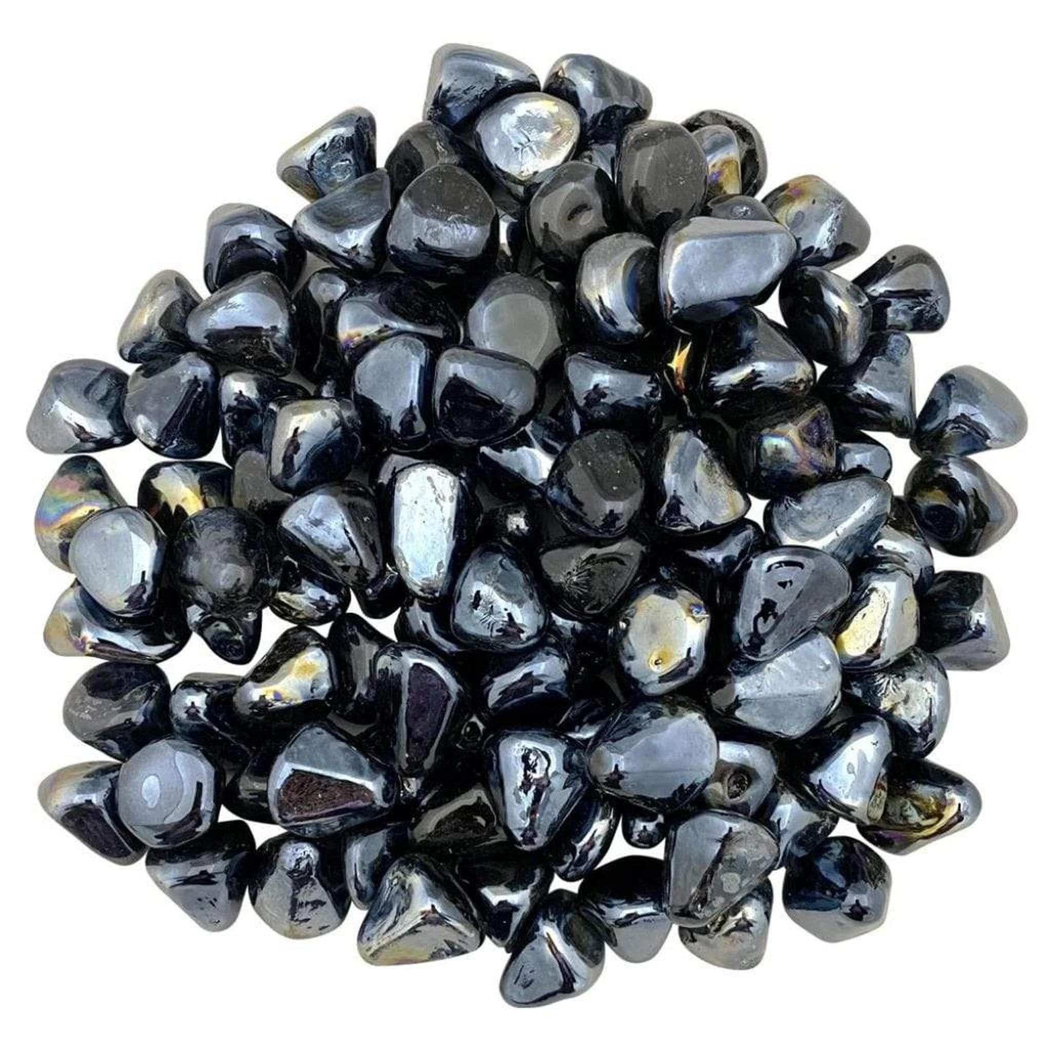 American Fireglass Black Diamond Luster Zircon Fire Glass