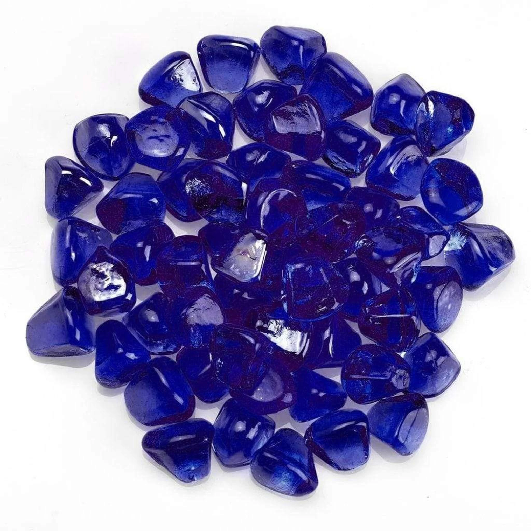 American Fireglass  Midnight Blue Luster Zircon Fire Glass