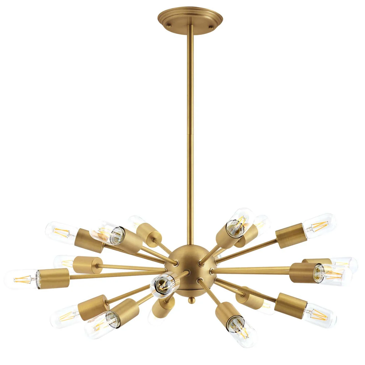 Modway Resolve Brass Pendant Chandelier