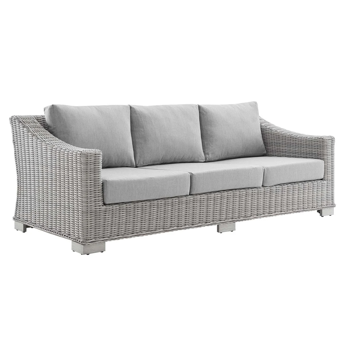 Modway Conway Sunbrella Outdoor Patio Wicker Rattan Sofa