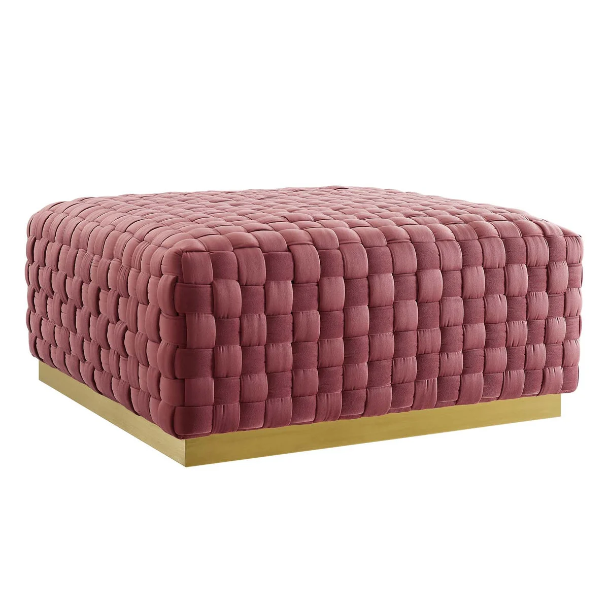 Modway Florence Square Performance Velvet Ottoman