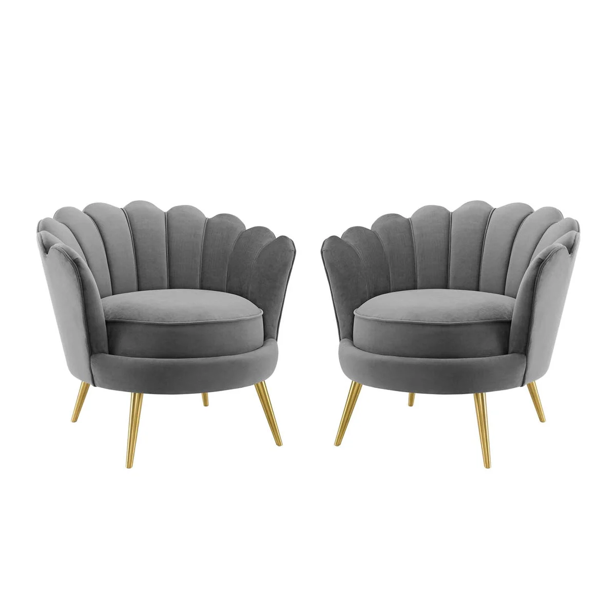 Modway Admire Accent Armchair Performance Velvet Set of 2