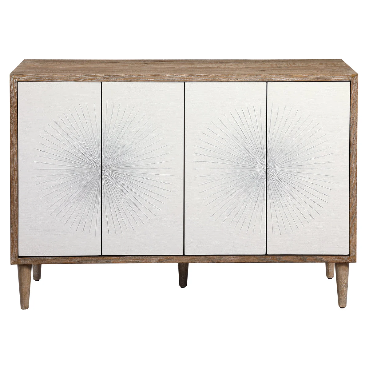 Uttermost 25084 Dani 4 Door White Cabinet