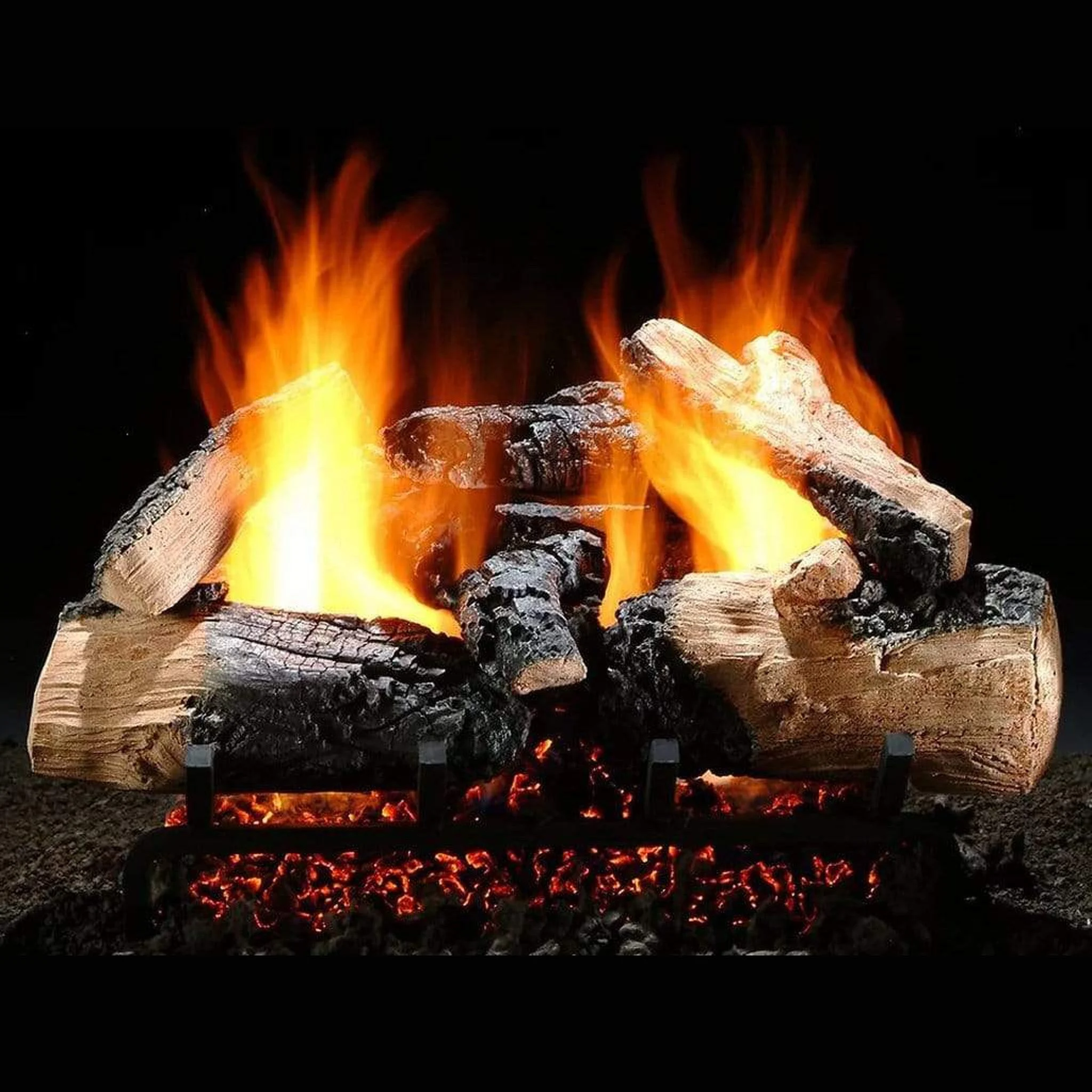 Hargrove Charred Series 21" Twilight Inferno Single Side Vented Gas Log