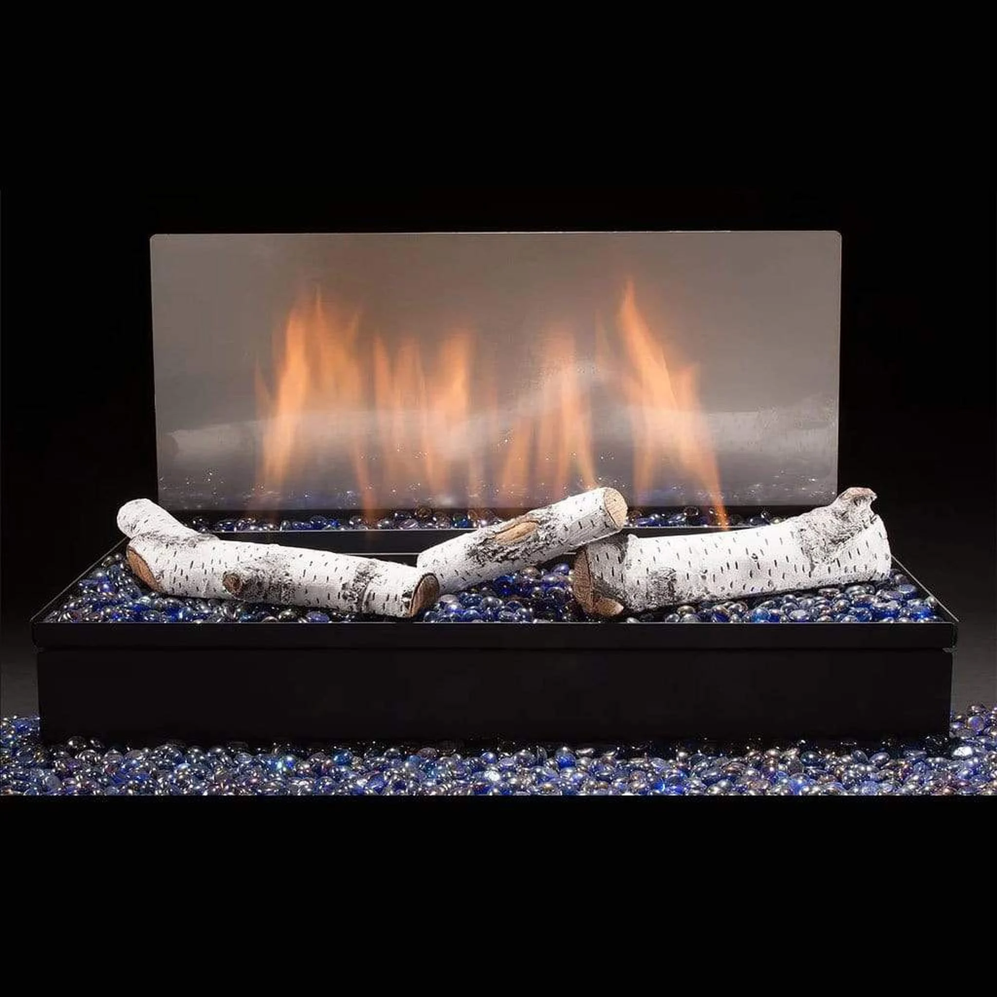 Hargrove 18" Element Series Vent-Free Natural Gas Burner System With Aspen Twig Kit and Millivolt Valve