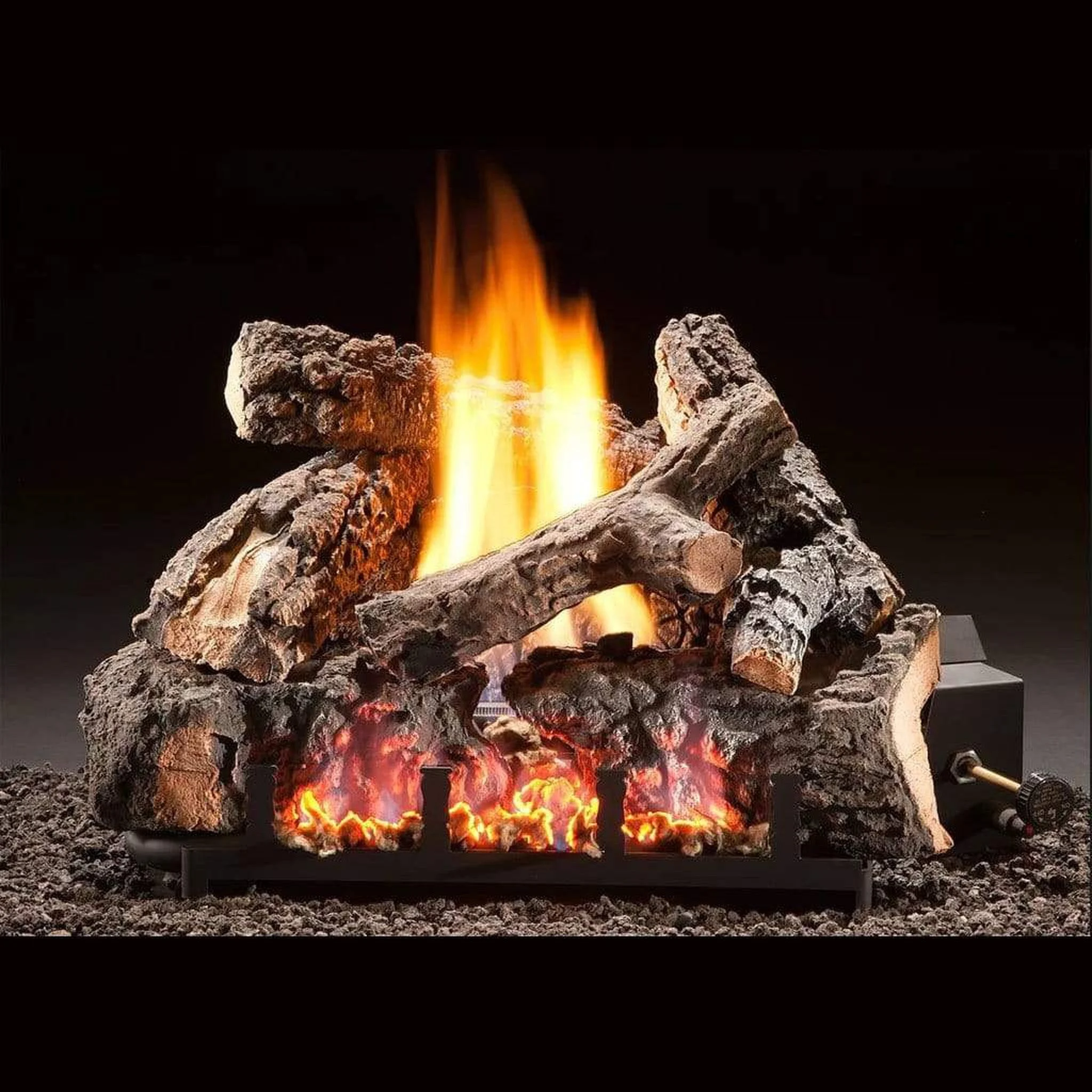 Hargrove 26" Charleston Glow Vent-Free Natural Gas Log Set With Millivolt Valve