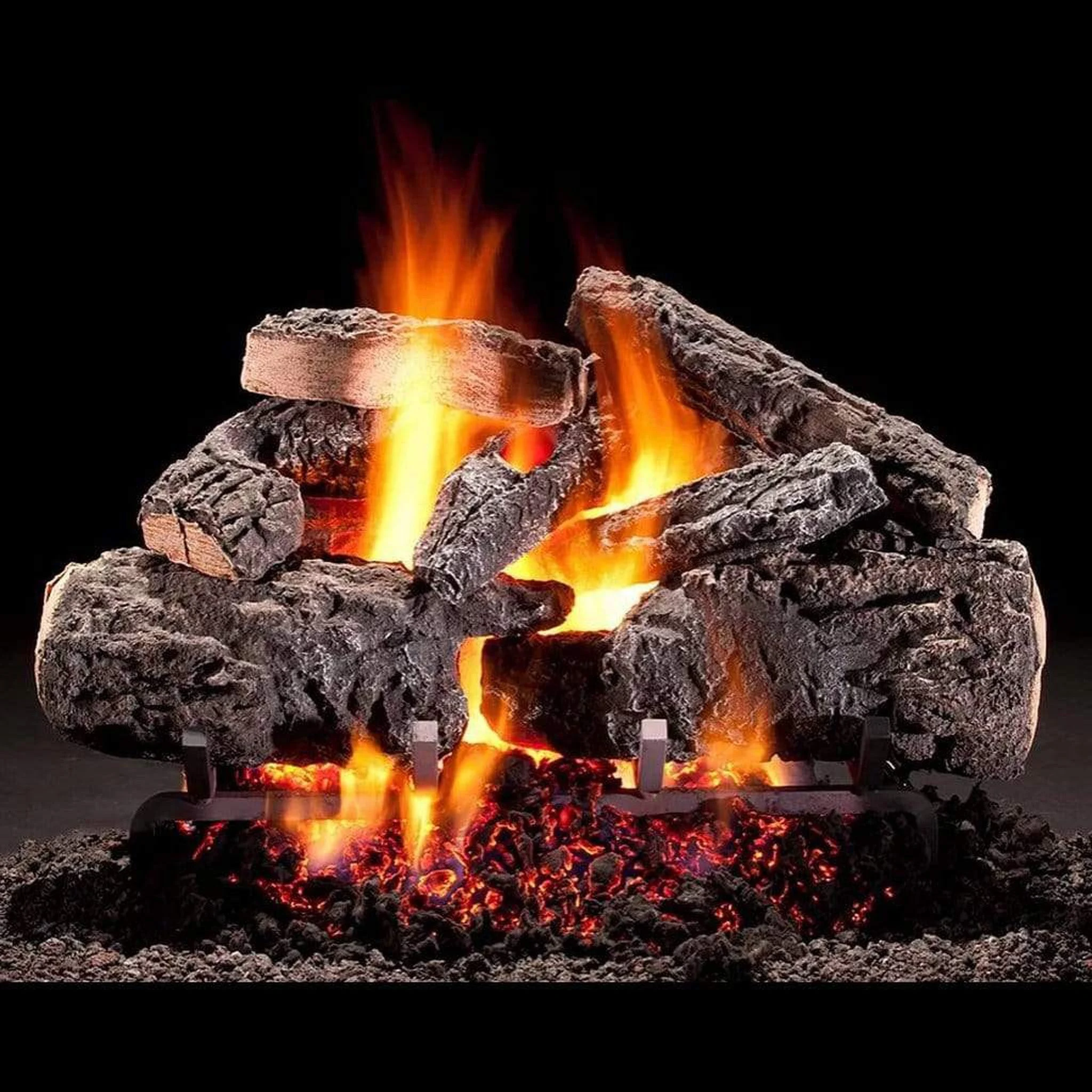 Hargrove Radiant Heat 30" Cross Timbers Single Side Vented Gas Log