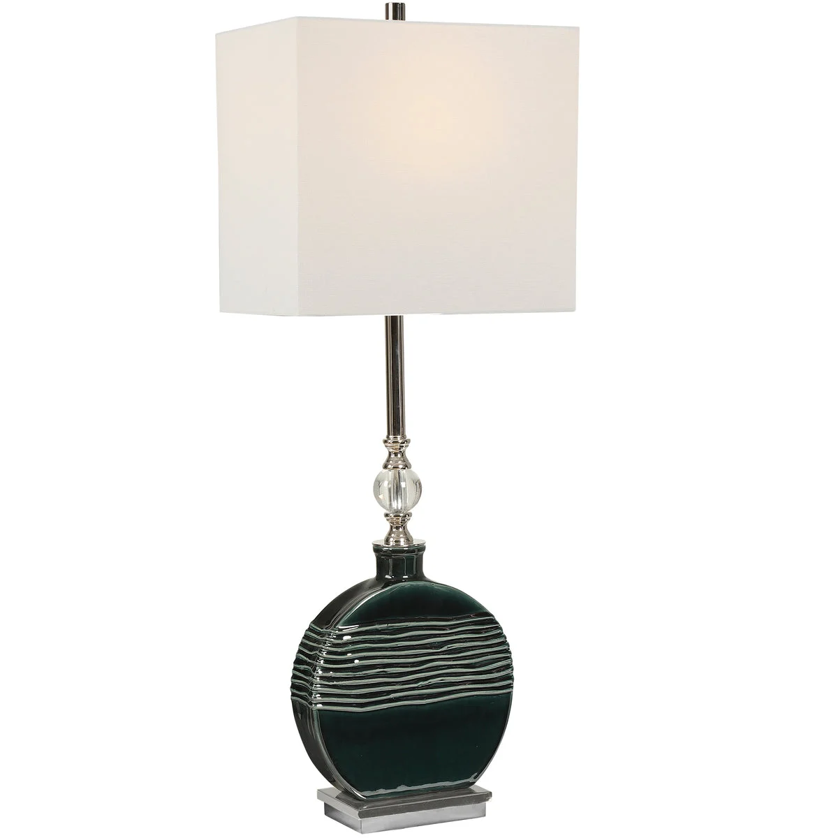 Uttermost 29787-1 Recina Dark Teal Buffet Lamp