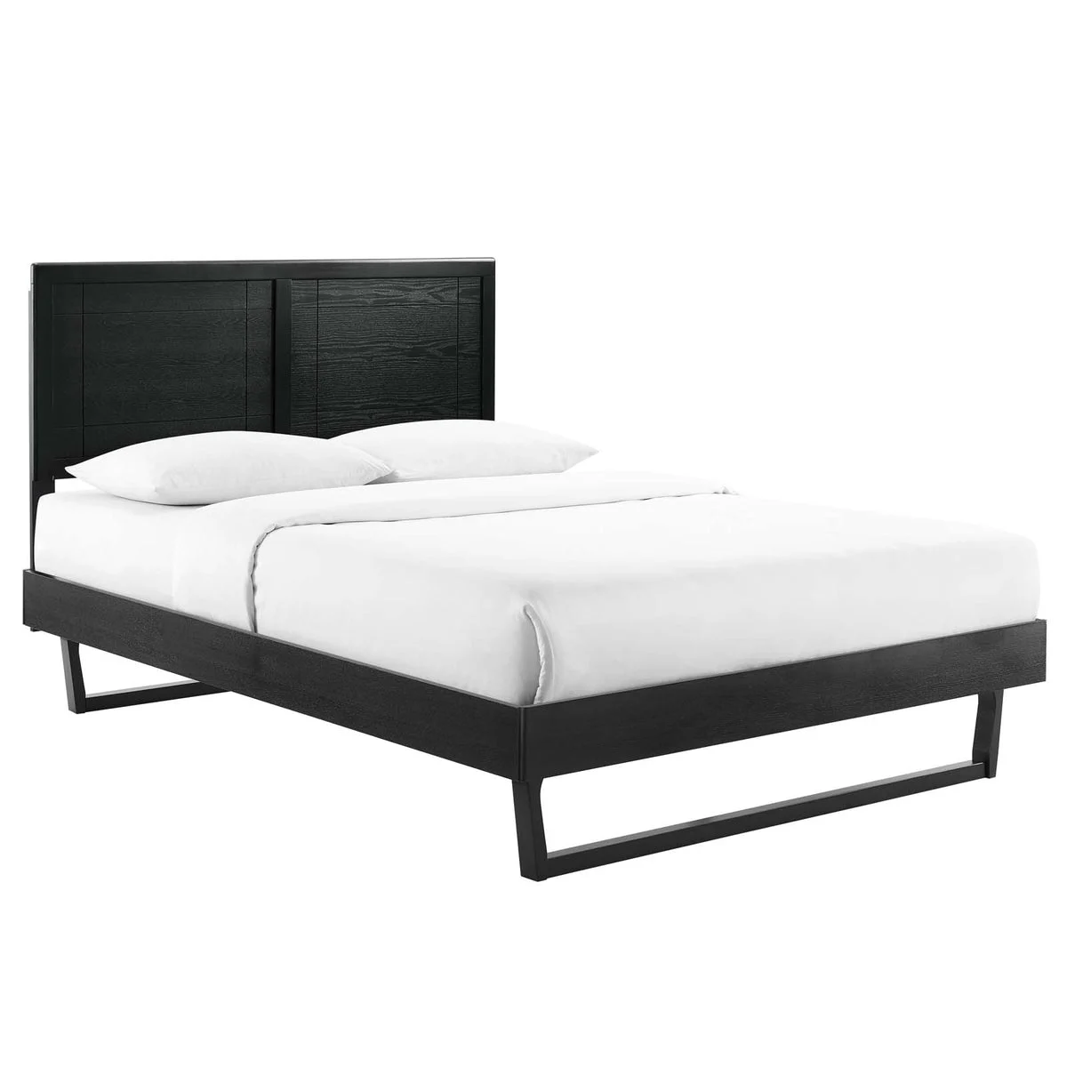 Modway Marlee Twin Wood Platform Bed With Angular Frame