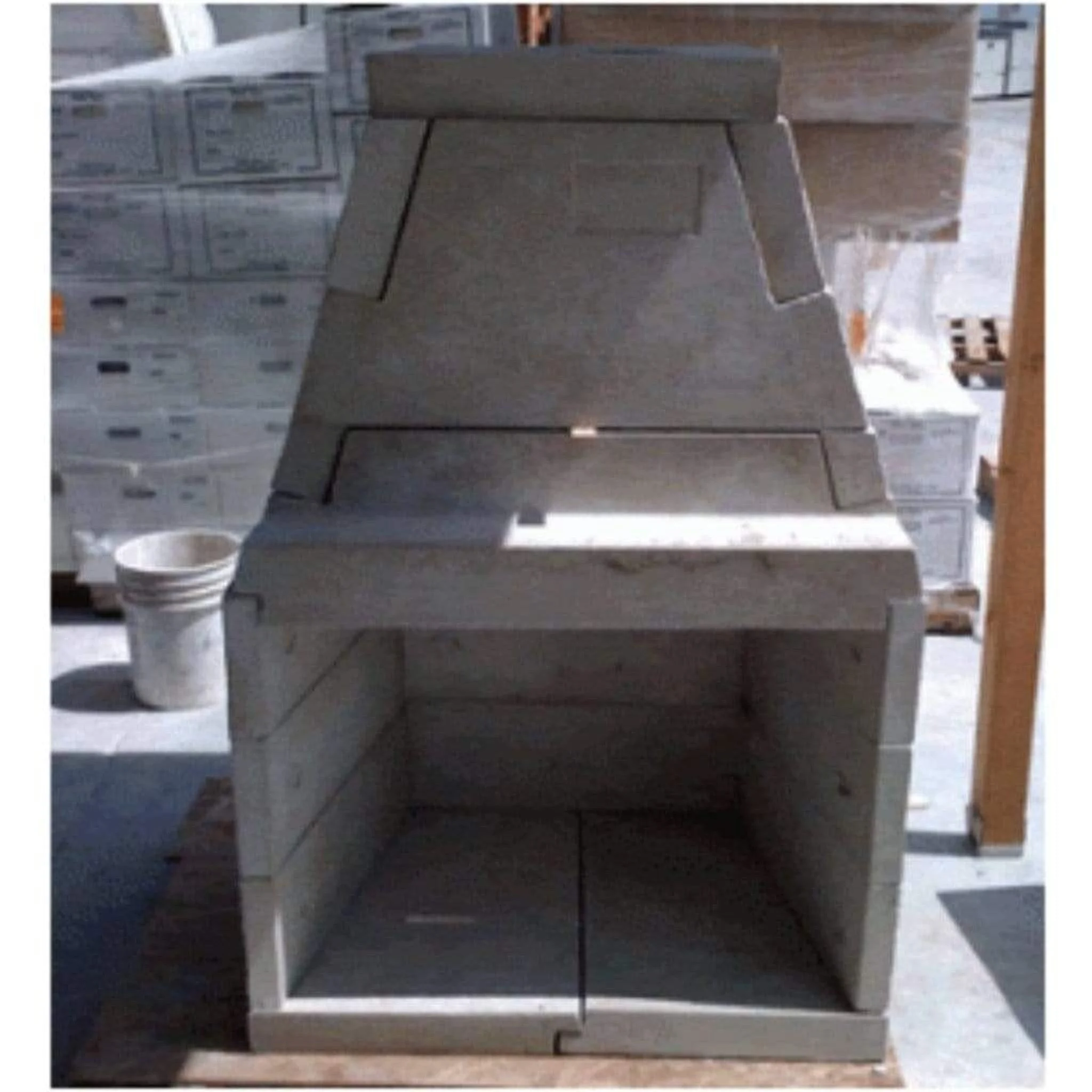 Mason-Lite 49" Pre-Cast Masonry Firebox Kit For 12" Class A UL103 Chimney System with Height Kit