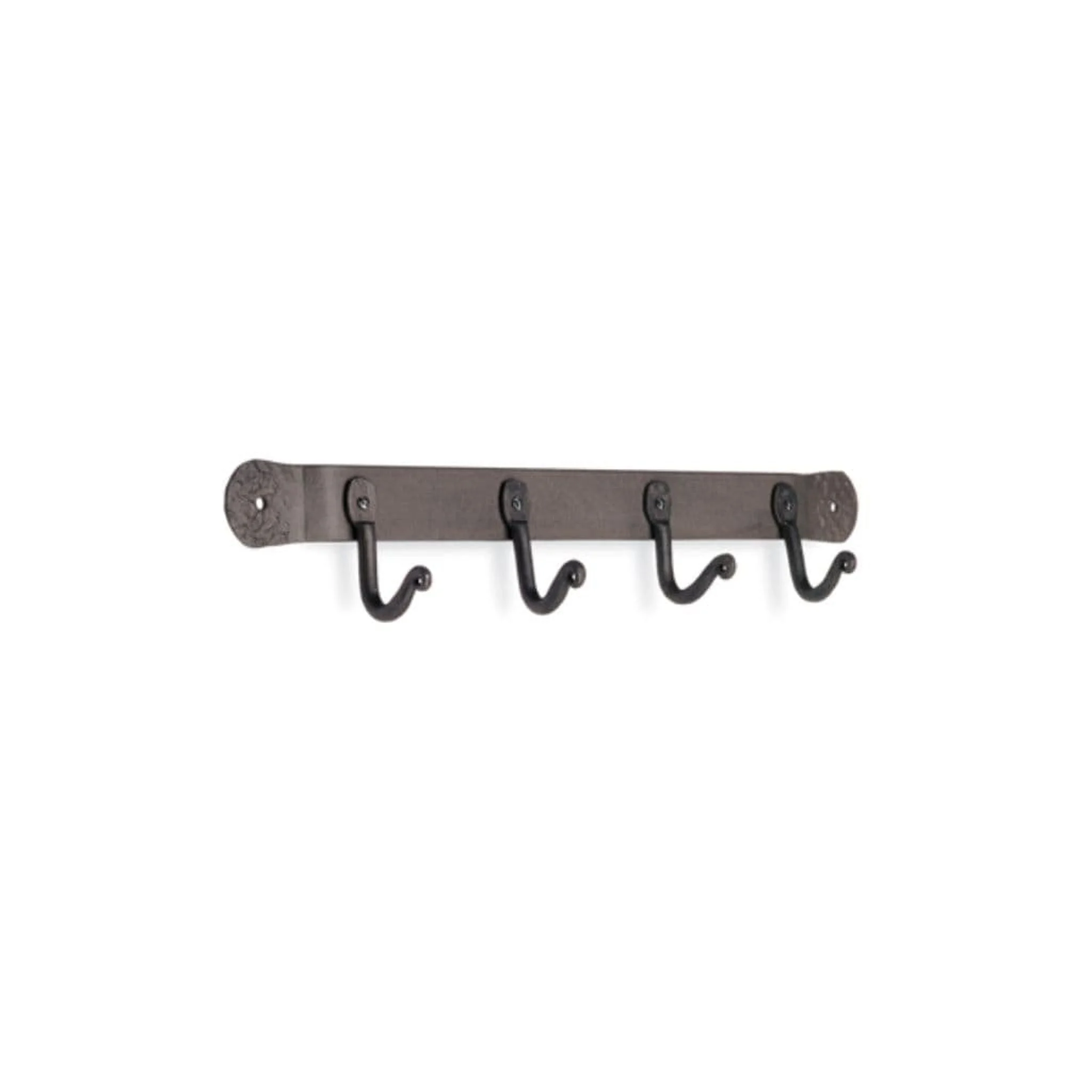 Pilgrim 17″ Black Hand-Forged Four-Hook Bracket
