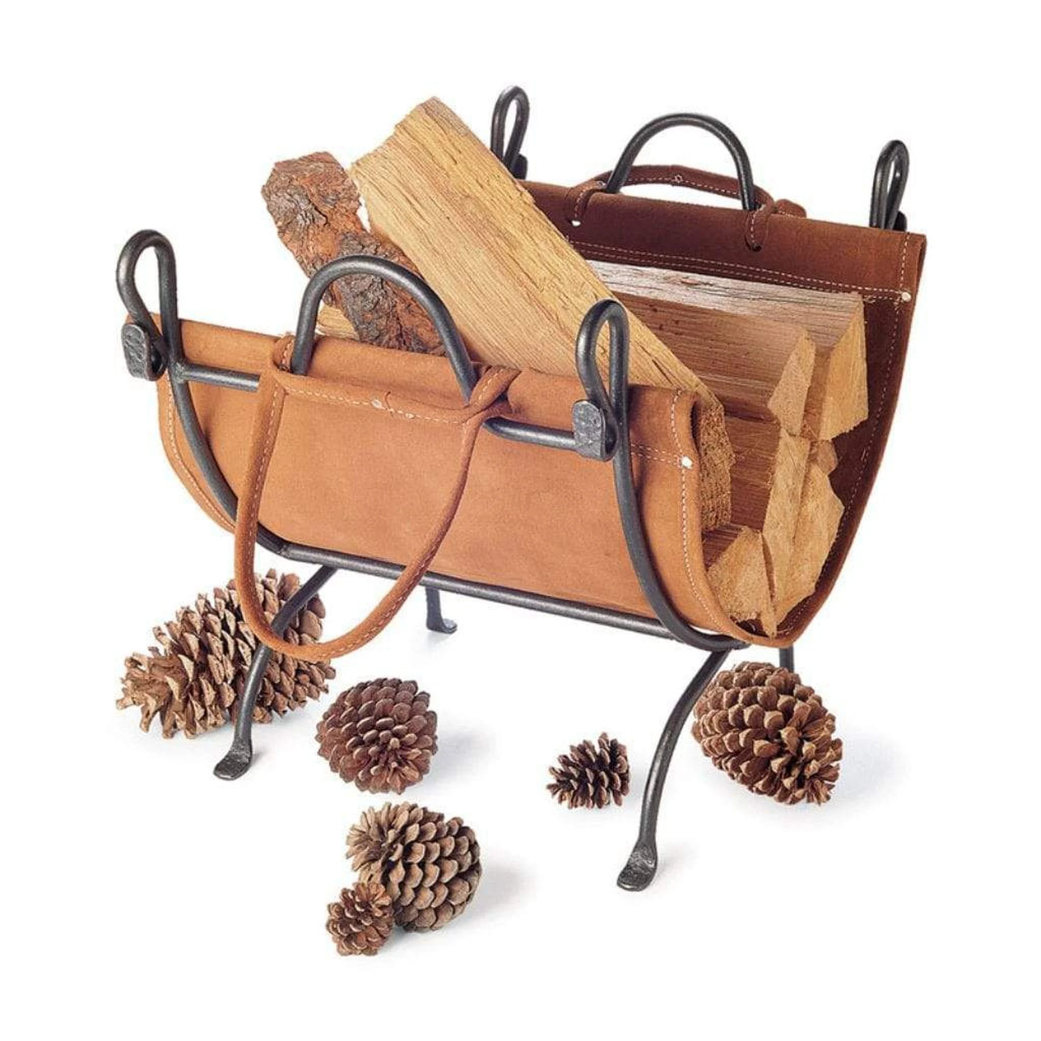Pilgrim 24" Vintage Iron Folding Log Carrier