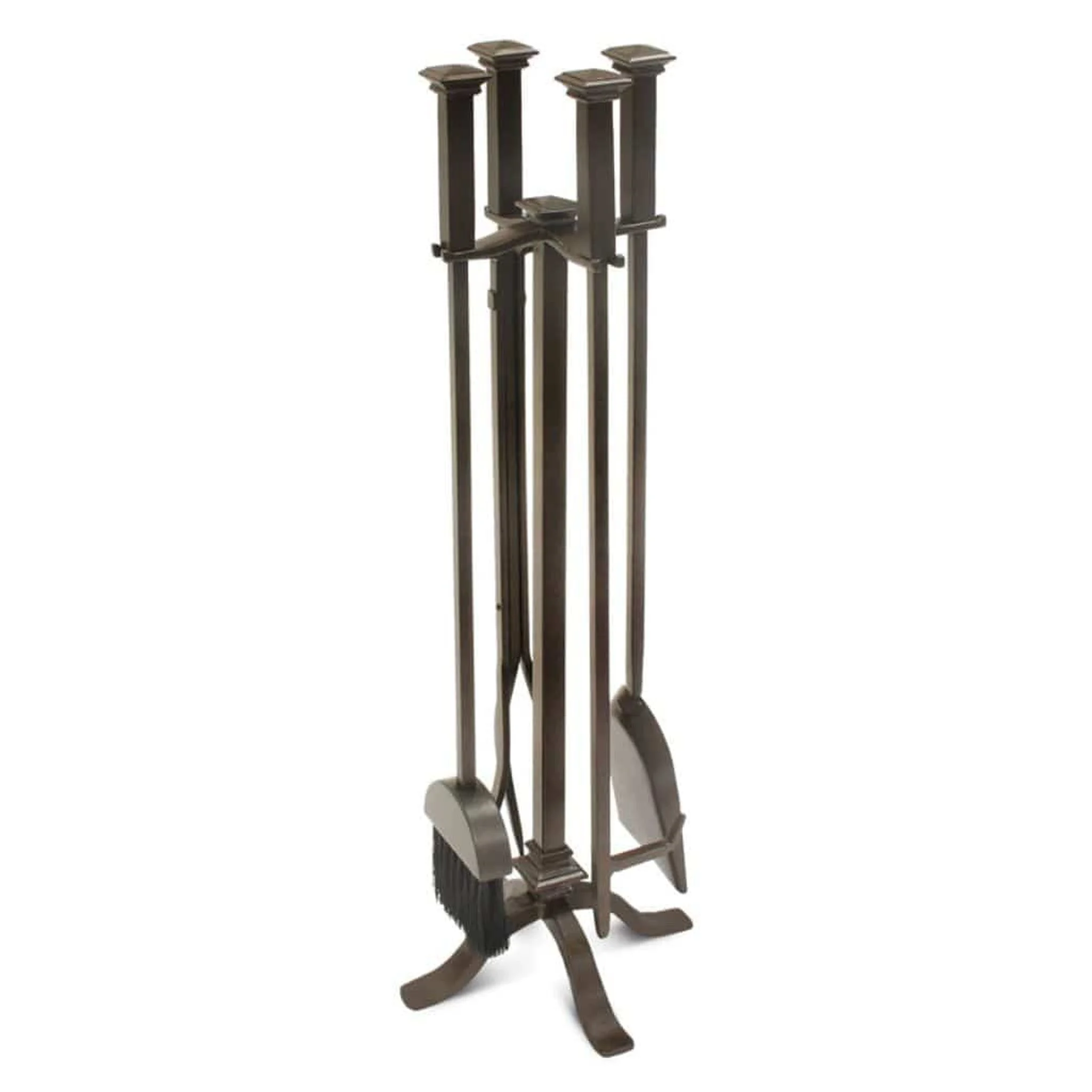 Pilgrim Addison 31" Burnished Bronze 4-Piece Tool Set