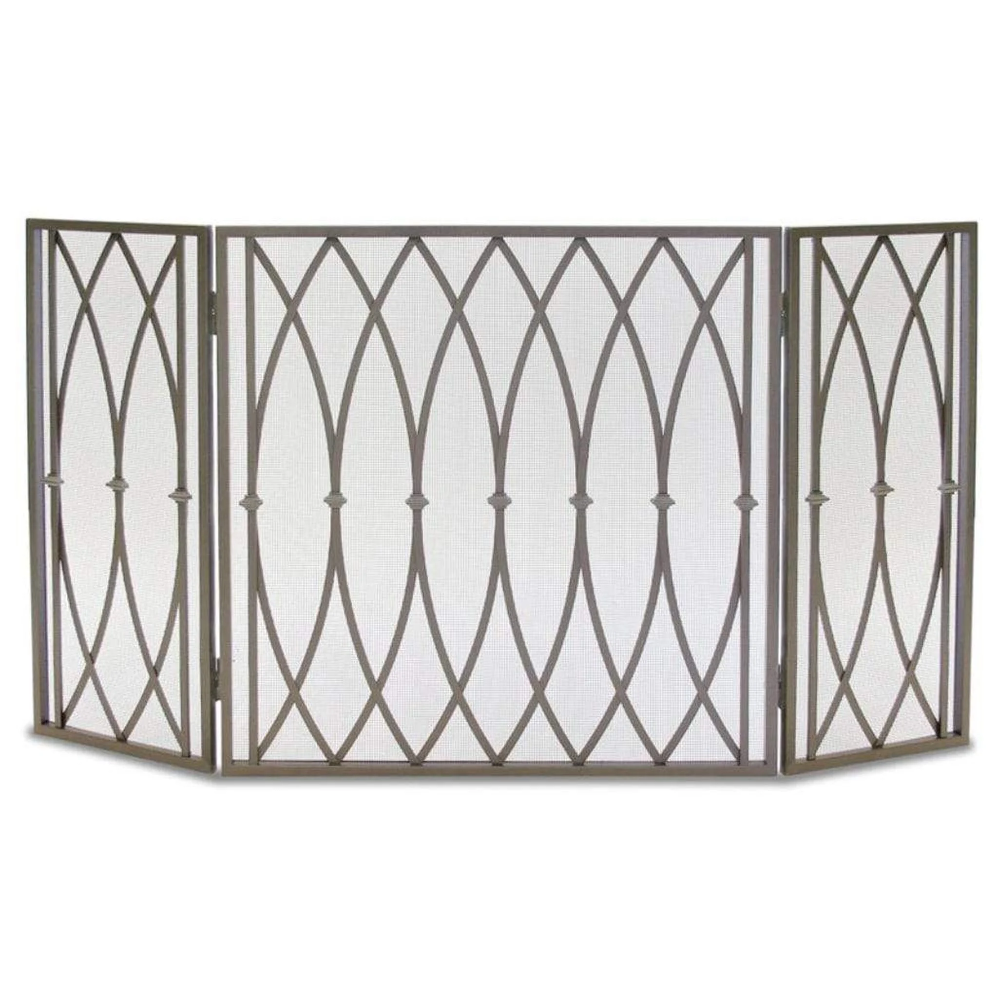 Pilgrim Addison 54" Burnished Bronze Tri-Panel Screen