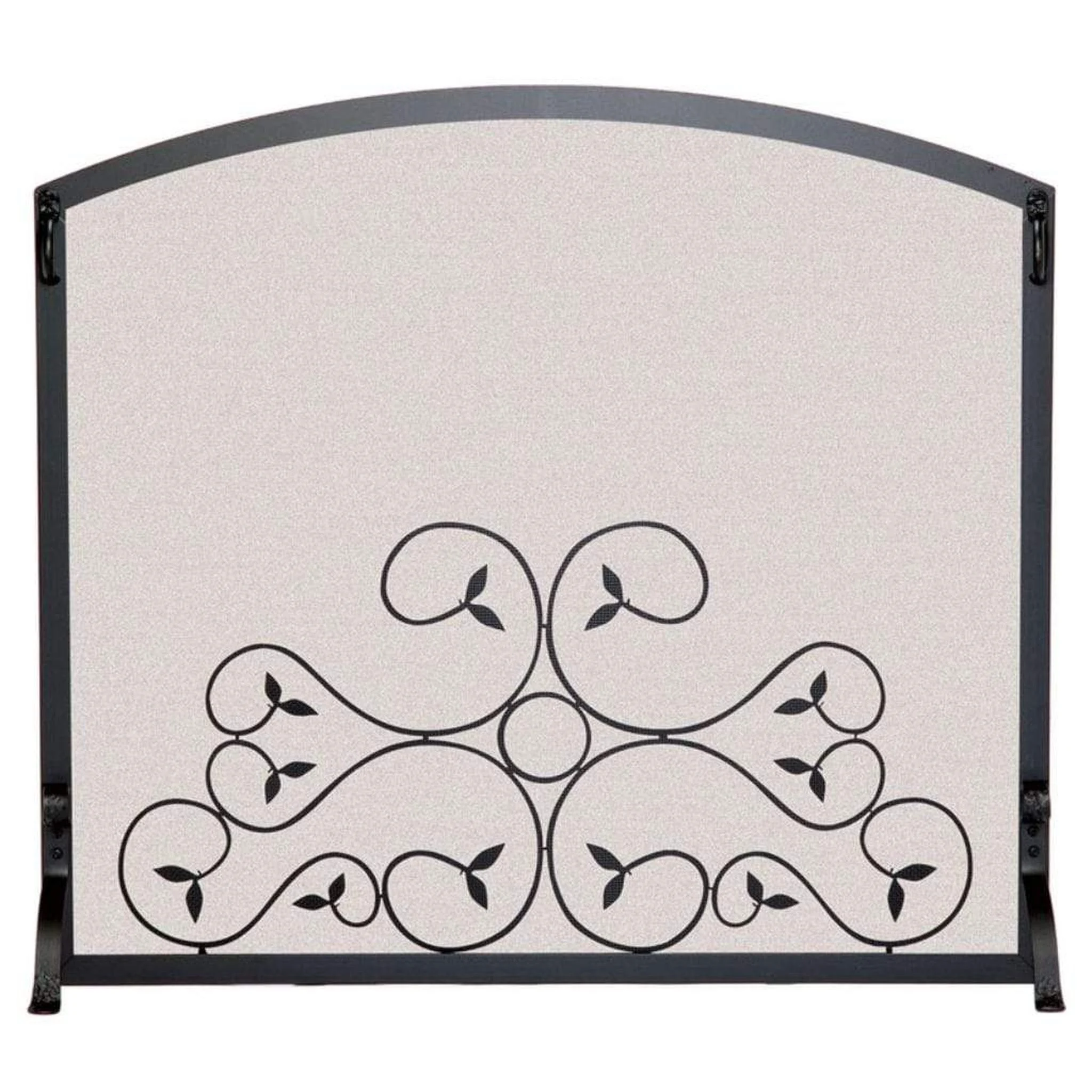 Pilgrim Applique 44" Matte Black Scroll Screen