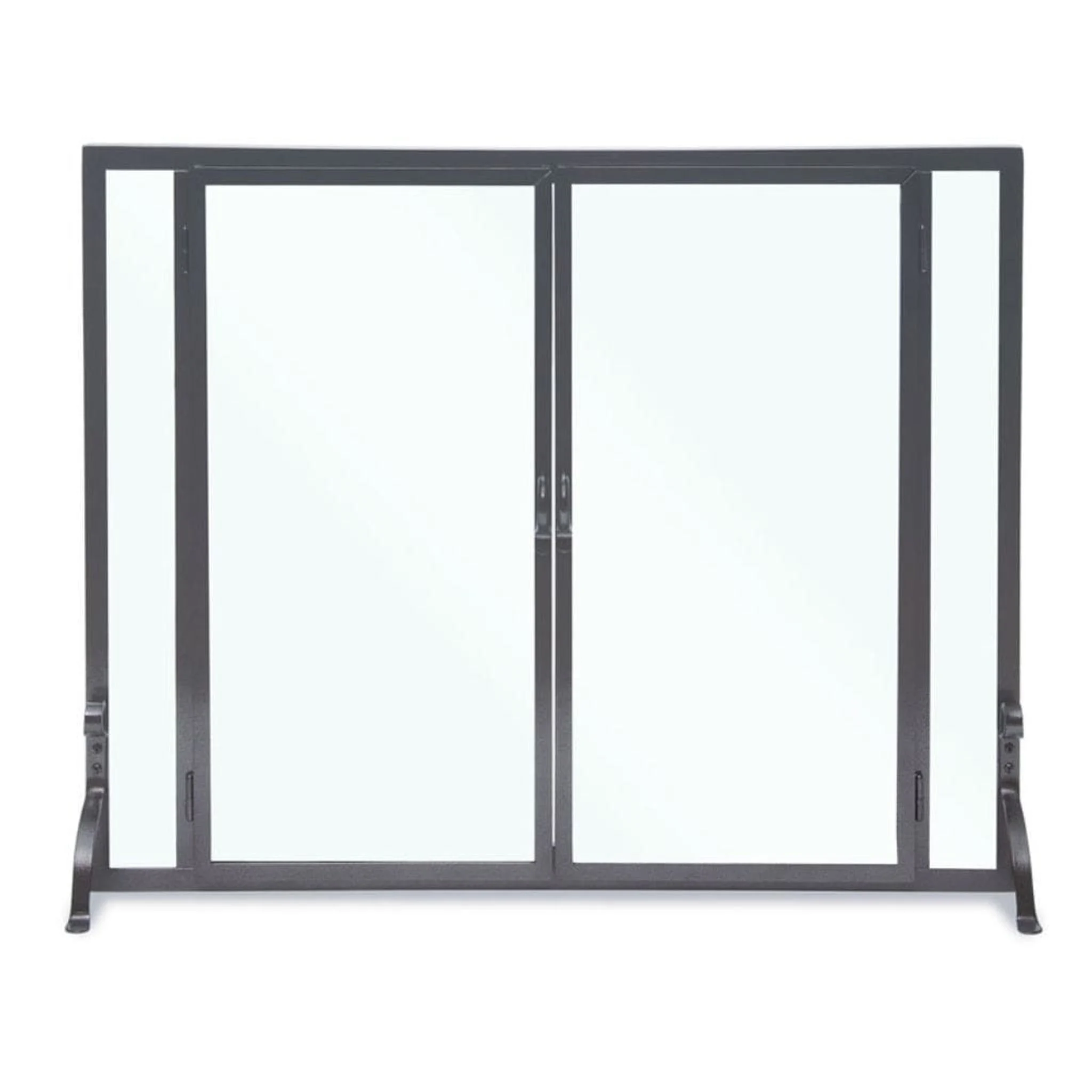 Pilgrim FGND 39" Black Full Height Door Glass Screen