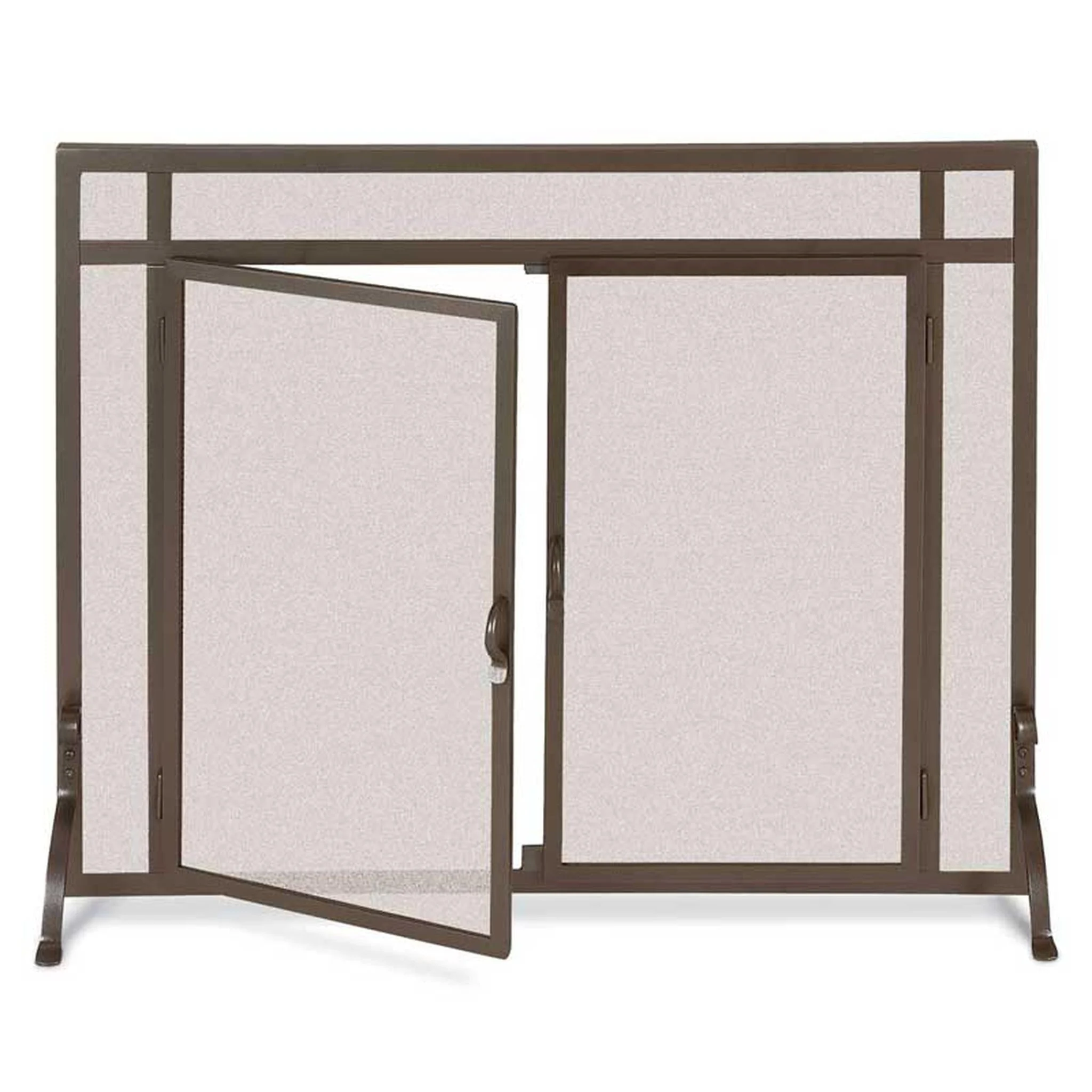 Pilgrim FGND Series 39" Burnished Bronze Forged Iron Door Screen