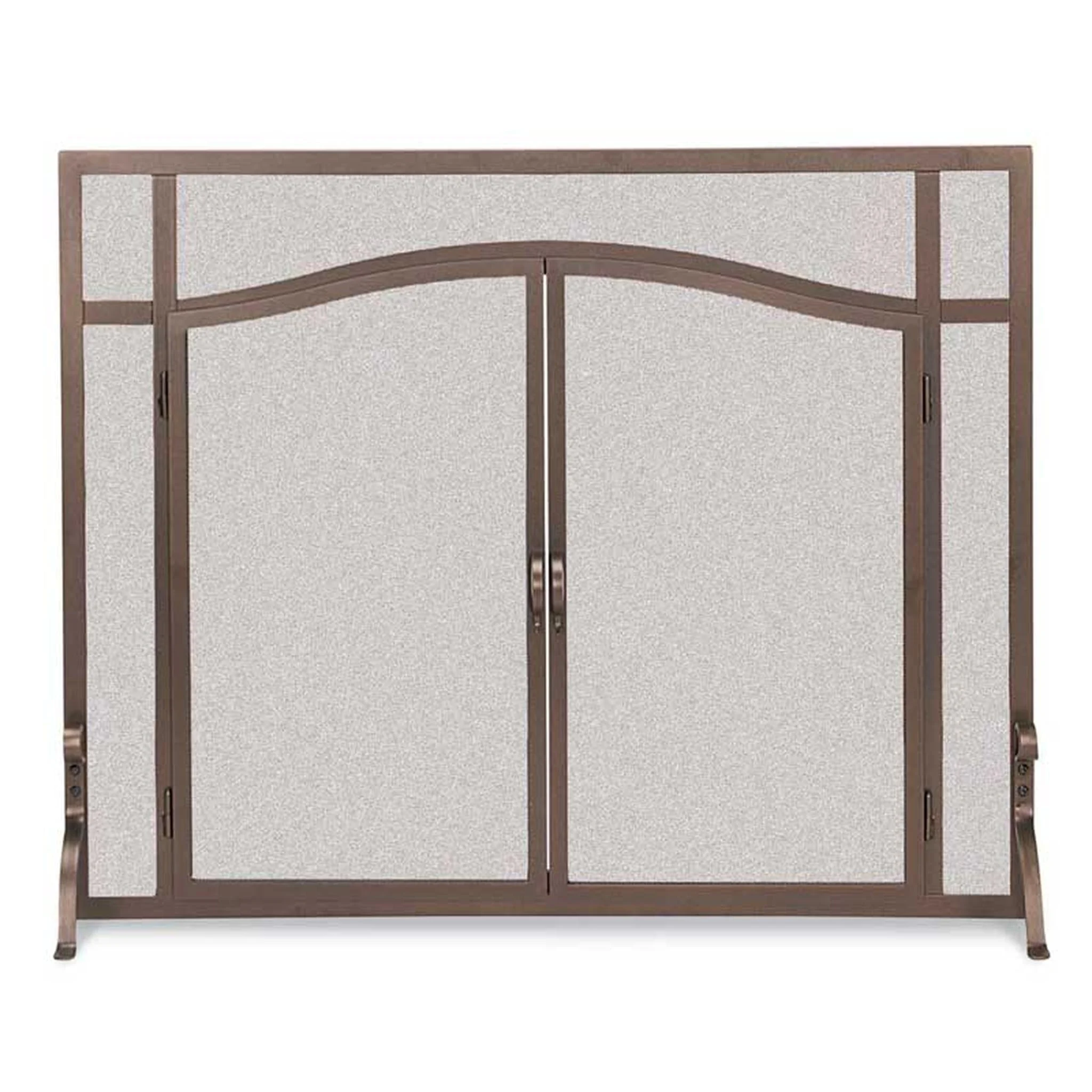 Pilgrim FGNDA Arched Series 39" Burnished Bronze Forged Iron Door Screen