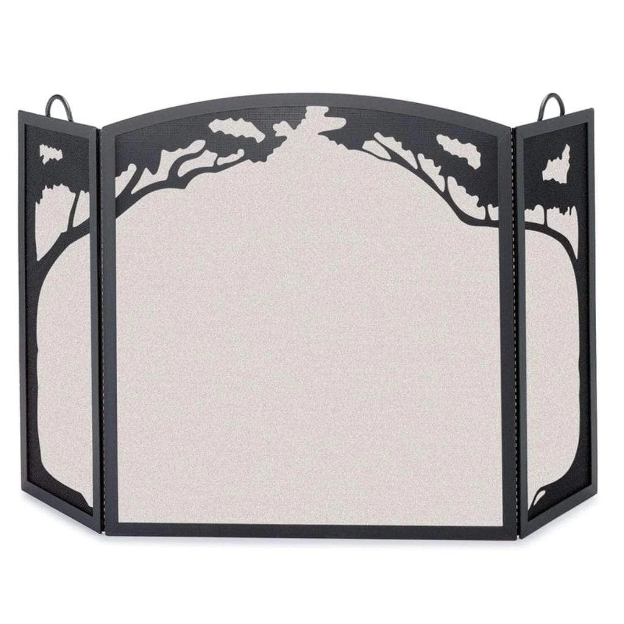 Pilgrim Grand Oak 52" Matte Black Tri-Panel Screen