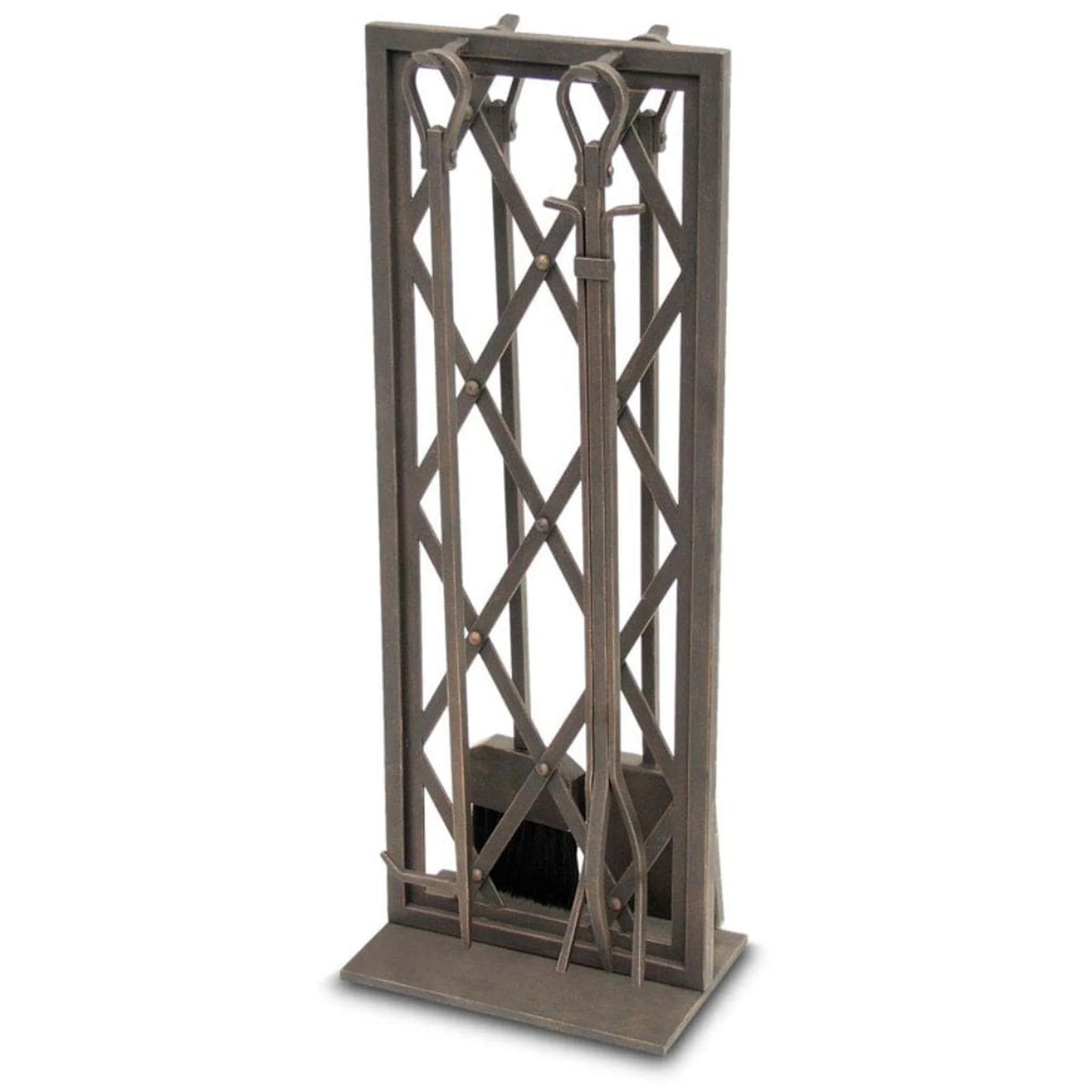 Pilgrim Iron Weave 29" Distressed Bronze Tool Set