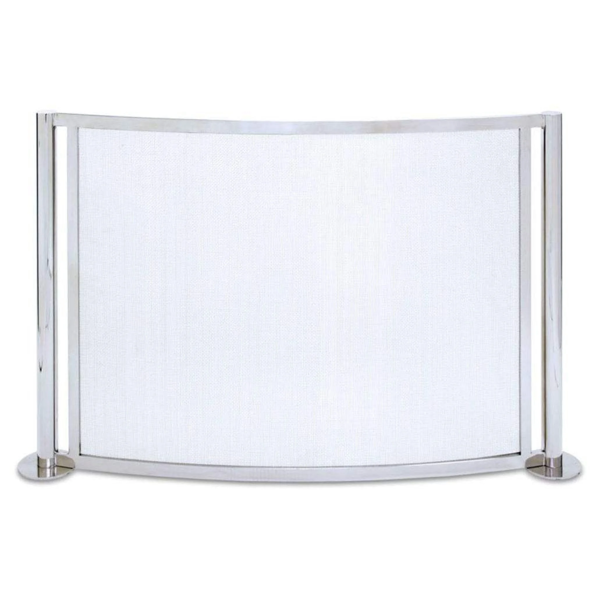 Pilgrim Panorama 48" Polished Nickel Bowed Screen