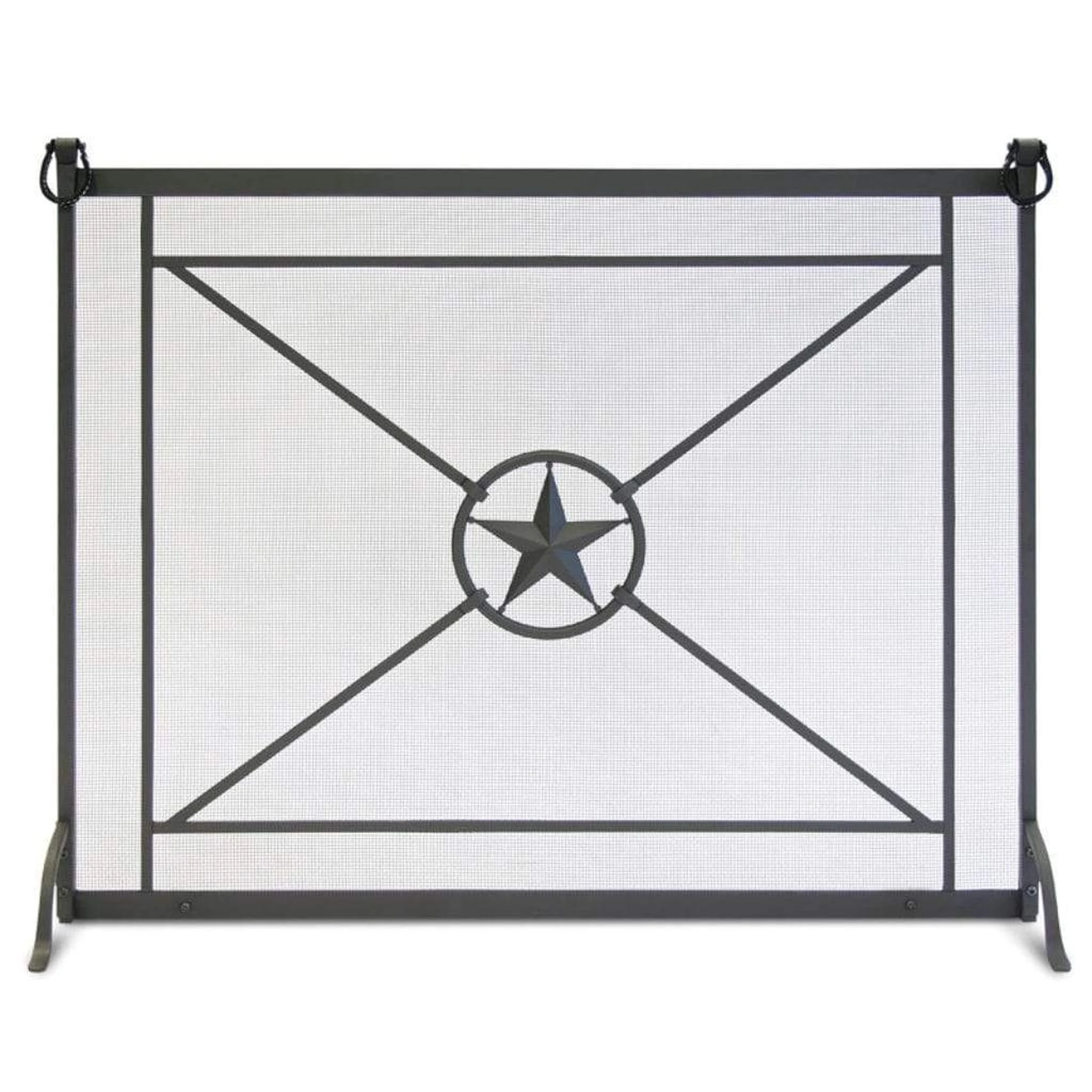 Pilgrim Western Star 40" Distressed Bronze Single-Panel Screen